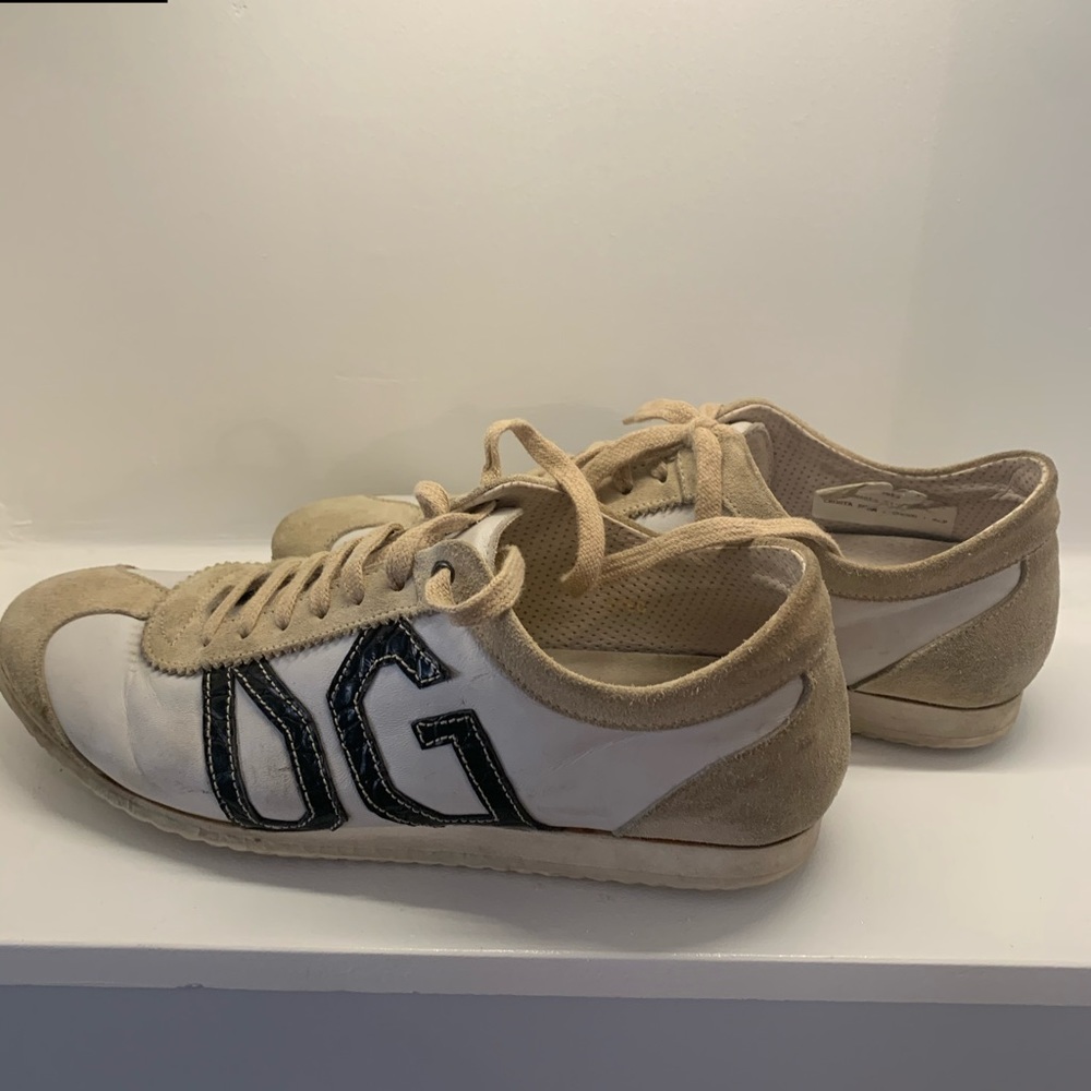 D $ G leather shade sneakers